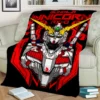 3D Retro Anime Gundam Cartoon Blanket Soft Throw Blanket for Home Bedroom Bed Sofa Picnic Travel 7 - Gundam Merch