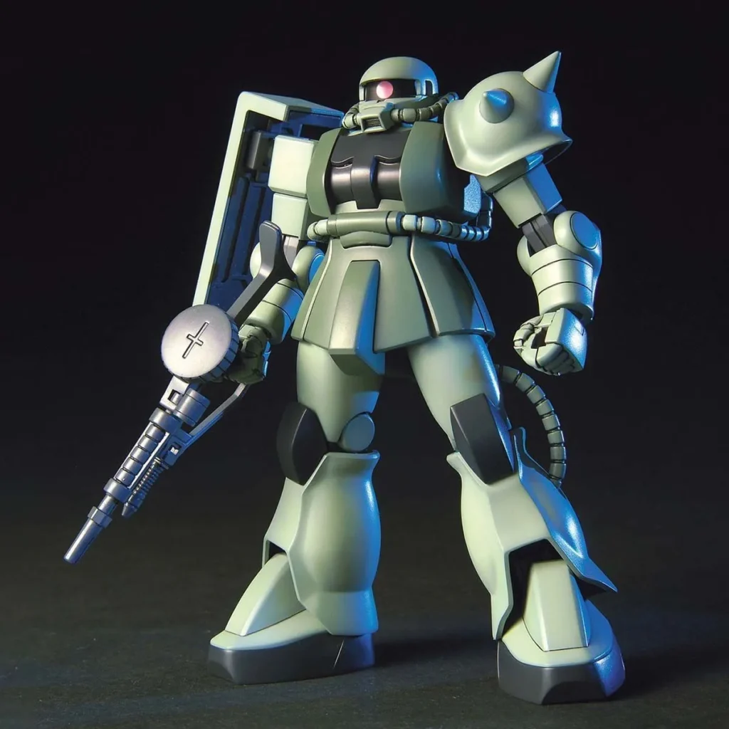 Bandai Original Gundam Model Kit Anime Figure HG 1 144 ZUKU MS 06F Action Figures Toys 1 - Gundam Merch