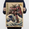 Gundam Paintings Wall Art Classic Movie Posters Wall Art Retro Posters For Home Vintage Decorative Painting - Gundam Merch