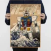 Gundam Paintings Wall Art Classic Movie Posters Wall Art Retro Posters For Home Vintage Decorative Painting 2 - Gundam Merch
