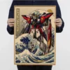 Gundam Paintings Wall Art Classic Movie Posters Wall Art Retro Posters For Home Vintage Decorative Painting 3 - Gundam Merch