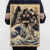 Gundam Paintings Wall Art Classic Movie Posters Wall Art Retro Posters For Home Vintage Decorative Painting 8 - Gundam Merch