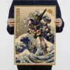 Gundam Paintings Wall Art Classic Movie Posters Wall Art Retro Posters For Home Vintage Decorative Painting 9 - Gundam Merch