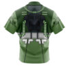 Zaku II Mobile Suit 0079 Gundam Button Up Hawaiian Shirt BACK Mockup - Gundam Merch