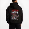 gundam astray red frame black hoodie male back view - Gundam Merch